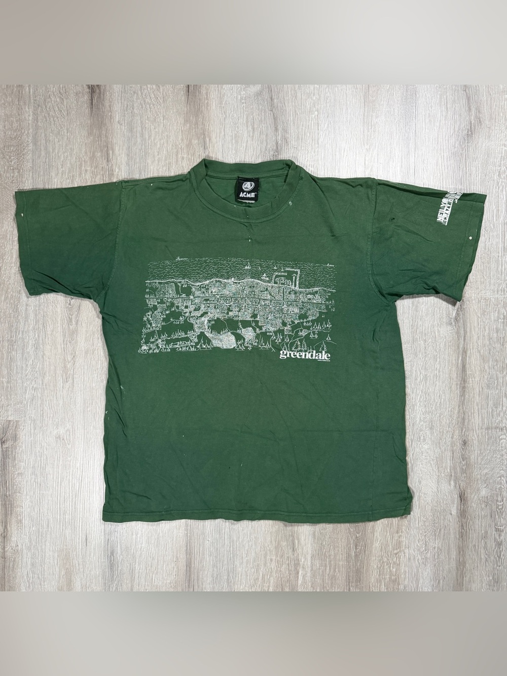 Vintage 2003 Neil Young Greendale Tour T-Shirt Acme Merchandising XL Distressed